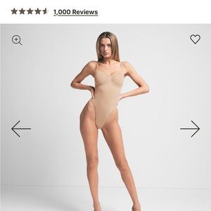 SKIMS Tan Thong Shapewear Bodysuit